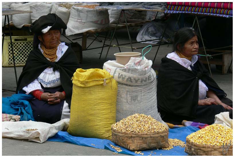 foto53.jpg - Le grand marché à Otavalo (2h au nord de Quito). L'un des plus célèbres de toute l'Amérique latine